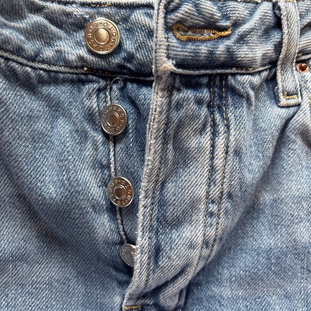 TopShop Moto Womern Distressed Jeans HAYDEN Size 28 - Picture 5 of 7
